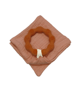 Anneau de dentition marron et lange terracotta